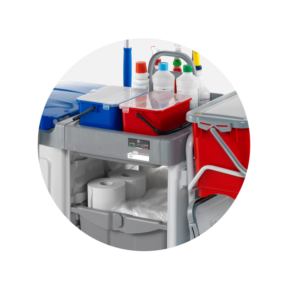 Carrello Pulizia Professionale Filmop Morgan 1050 - Multiuso Per Uffici, Hotel E Grandi Spazi - Foto 7